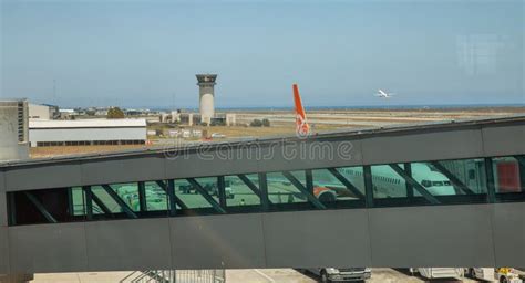 Glafcos Clerides Larnaca International Airport Cyprus Editorial Photo