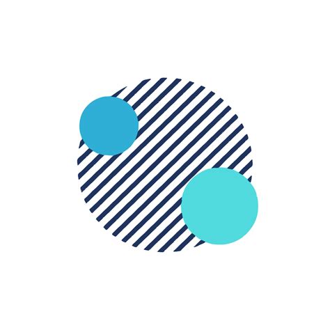 modern striped circle shape template  edit