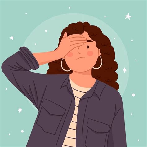 Free Vector | Hand drawn facepalm illustration