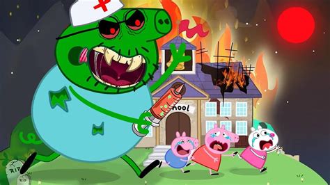 Zombie Apocalypse Zombies Appear At The Pig City Peppa Pig