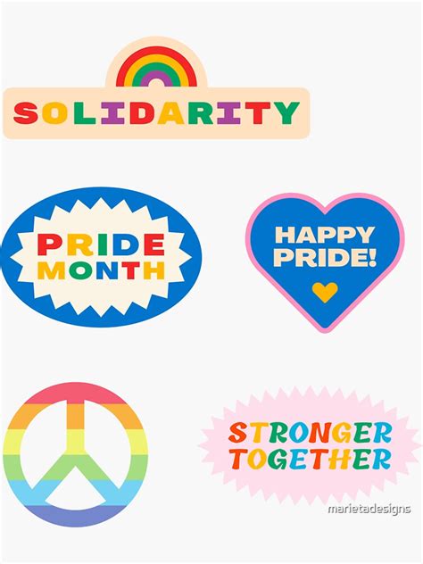 Gay Pride Lgbt Pride Month Sticker For Sale By Marietadesigns Redbubble