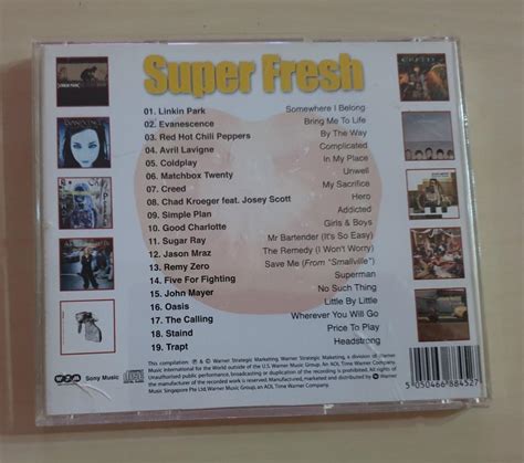 Cd Super Fresh The Juiciest Modern Rock Hits Today By Various