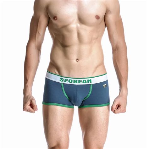 New Seobean Mens Boxer Underwear Sexy Comfortable And Breathable Low