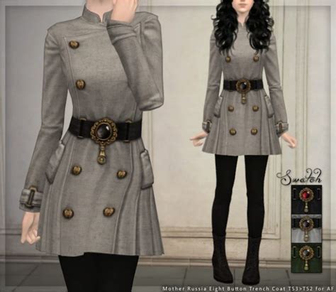 Sims 4 Cc Open Trench Coat