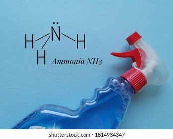 structural chemical formula ammonia molecule ammonia stock photo
