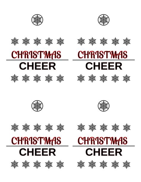 Christmas Beer Labels Reindeer Beer Bottle Craft Free Printables