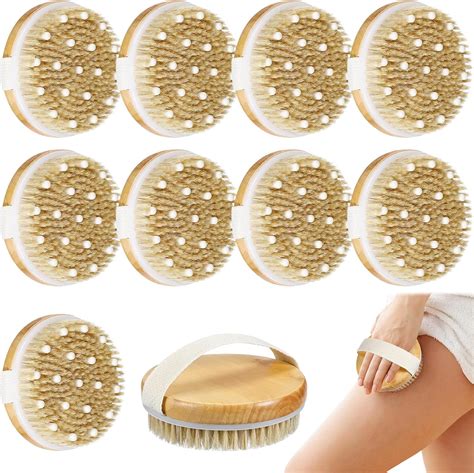 Amazon Gejoy 10 Pcs Dry Brushing Body Brush Exfoliating Brush