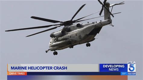 U S Marines Missing After Helicopter Crash Youtube