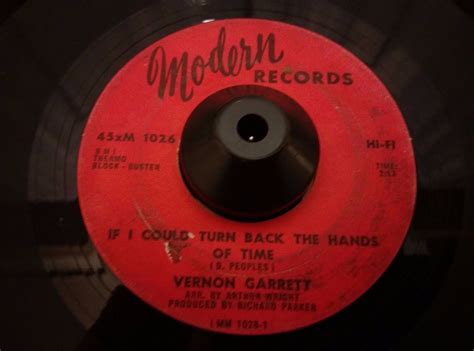 Popsike Vernon Garrett If I Could Turn Back The Hands Modern