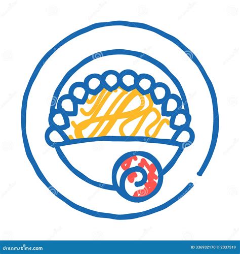 Sketch Patty Cake Bakery Cupcakes Doodle Vector Illustration