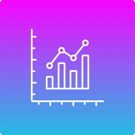 Ícone de gráfico de barras Vetor Premium