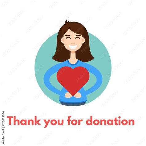 Thank You For Donation Vector De Stock Adobe Stock