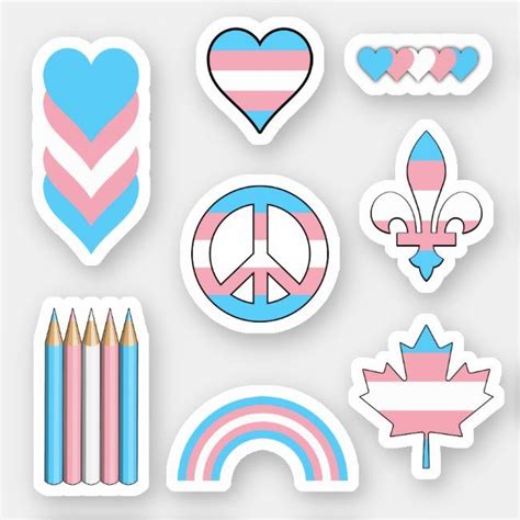 Trans Pride Designs II Sticker Zazzle Trans Pride Pride