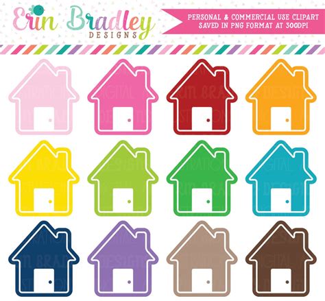 House Clipart, Home Clip Art, Moving Clip Art, Planner Clip Art ...