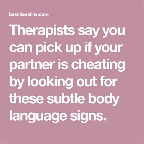 7 Body Language Signs That Mean Your Partner Is Cheating According To