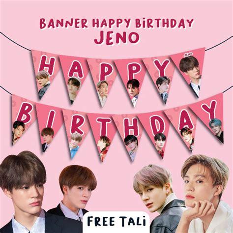 Jual Banner Happy Birthday Jeno Nct Dream Dekorasi Ultah Deco Hiasan