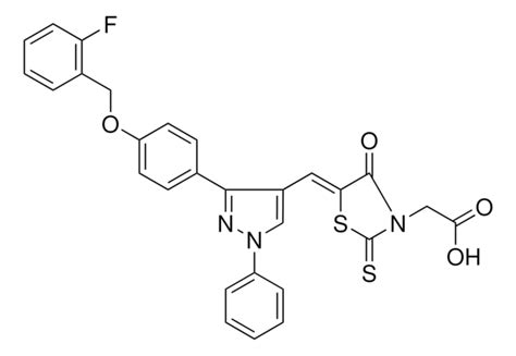 5Z 5 3 4 2 FLUOROBENZYL OXY PHENYL 1 PHENYL 1H PYRAZOL 4 YL