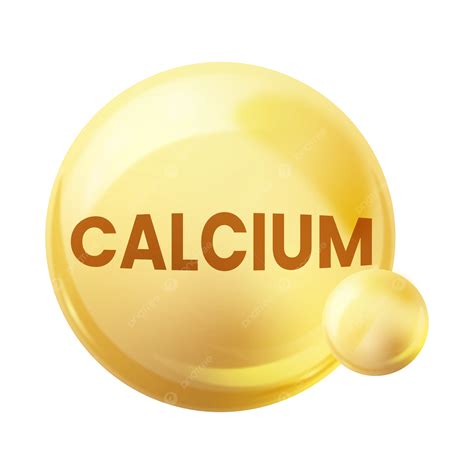 Calcium Nutition With Golden Chemical Formula Substance Drop Medical