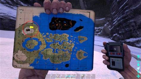 Ark Survival Evolved The Center Map Caves Locations Map Coordinates