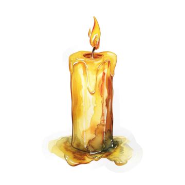 Burning Candle Sticker Burning Candle Light Png Transparent Image