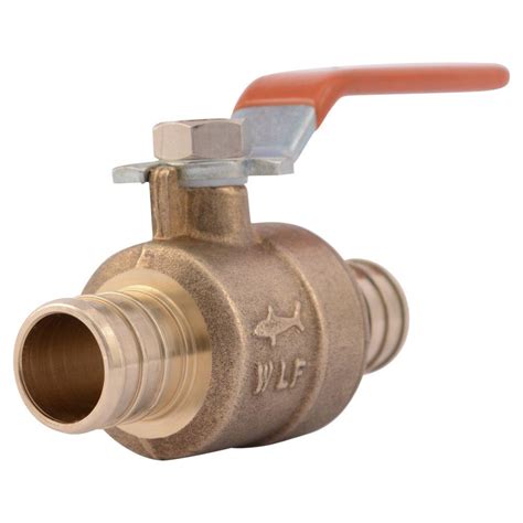 Sharkbite 3 4 In Brass Pex Barb X Barb Ball Valve 22462lf The Home Depot