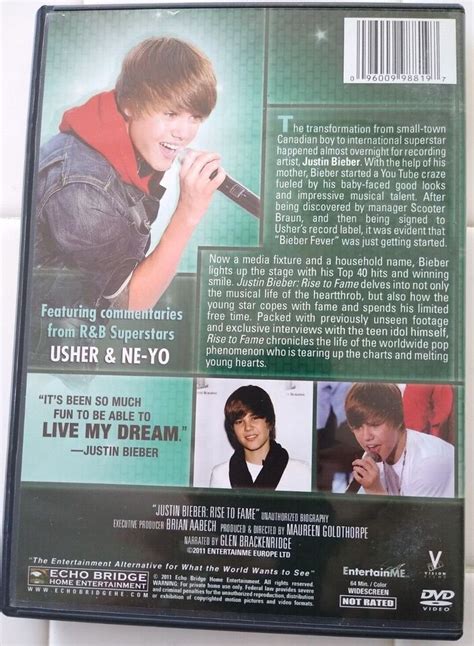 Justin Bieber The Untold Story Of His Rise To Fame Dvd Ebay