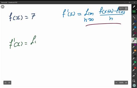 Solved Encontrar La Derivada Por El Proceso De L Mite En Los