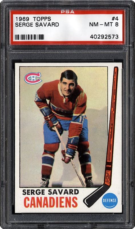 Auction Prices Realized Hockey Cards 1969 TOPPS Serge Savard Summary