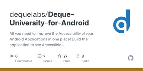 GitHub - dequelabs/Deque-University-for-Android: All you need to ...