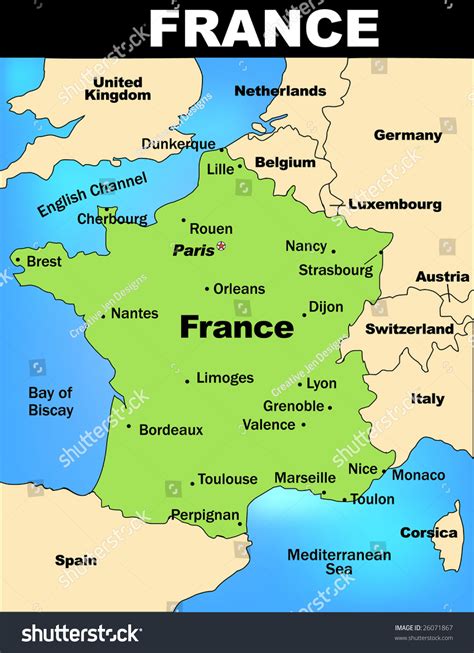 Large Detailed Map Of France