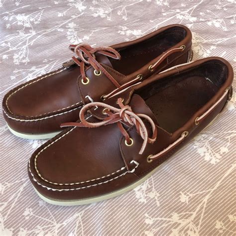 Island Surf Shoes Mens Island Surf Brown Leather Loafer Boat Shoes
