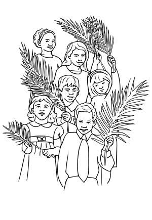 5 Free Printable Palm Sunday Coloring Pages for Adults and Kids ...