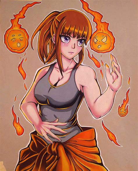 My fanart of Maki from Fire Force 😁🔥 : r/anime