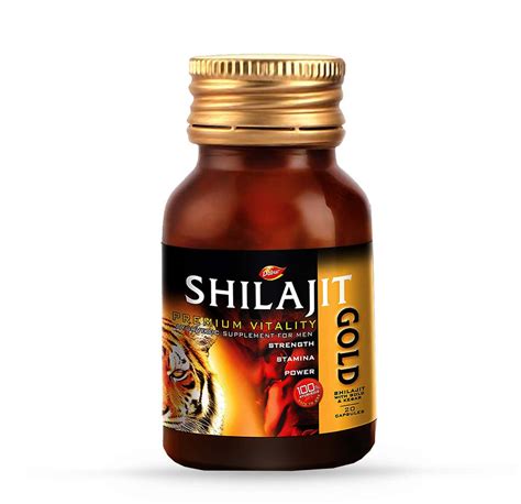 Buy Dabur Shilajit Gold Vitality Capsules Bottle Of 20 Online And Get