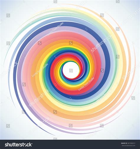 Vector Rainbow Vortex Background Stock Vector Royalty Free 367585013