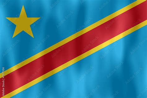 drapeau congo rd congo dr flag Stock Illustration | Adobe Stock