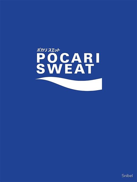 "POCARI SWEAT on blue background" T-shirt for Sale by Snibel ...