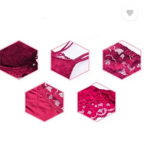 Cotton Bikini Bra Panty Lingerie Set Maroon At 155 Set In New