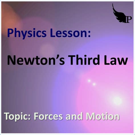 Newton’s Third Law Physics Lesson P2e Forces And Motion • Teacha