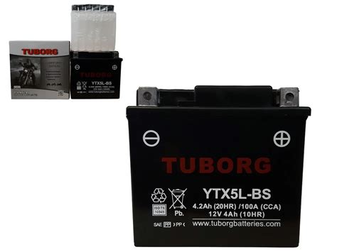 Akumulator Motocyklowy Tuborg Agm Ytx5l Bs 12v 4ah 100a Centrum Akumulatorów