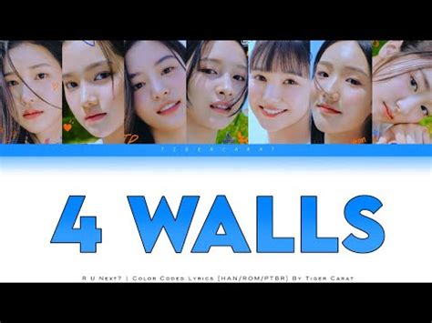 4 Walls Seoyeon Unit R U Next Color Coded Lyrics Han Rom PtBr