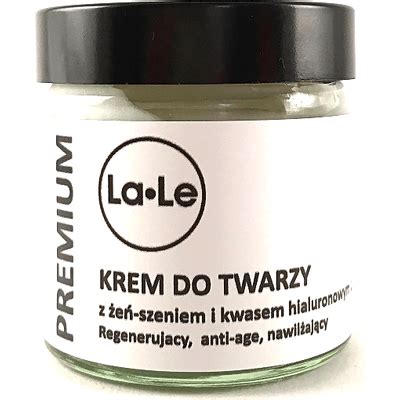 La Le Kosmetyki Krem do twarzy z żeń szeniem i kwasem hialuronowym