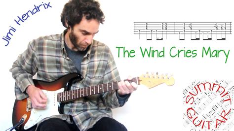 Jimi Hendrix The Wind Cries Mary Guitar Lesson Tutorial Cover