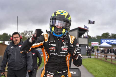 Linus Lundqvist Wins Indy Lights Finale In Wet Weather Masterclass