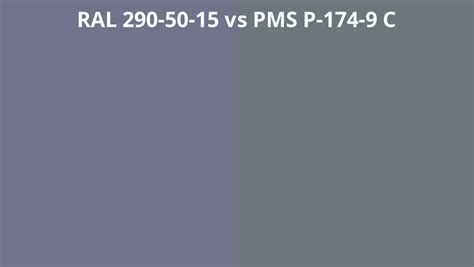 Ral 290 50 15 Vs Pms P 174 9 C Ral Colour Chart Uk