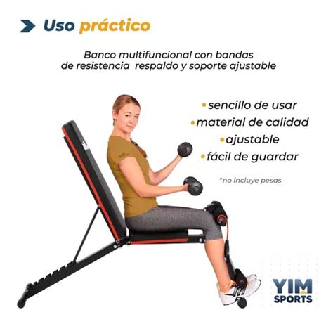 Banco Plegable Multiposiciones Plegable Biceps Y Bandas En Venta En