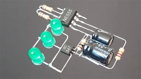 How To Make A Breathing Led Circuit Using Ne555 Bc547 Capacitor And Resistor Youtube