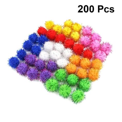 Pi Ces Color Bricolage Pompons Simples Cr Atifs Mignons Boules En