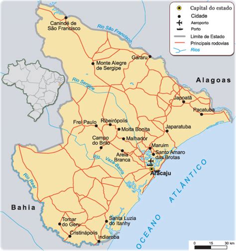 Mapa Do Estado De Sergipe Doc Sports