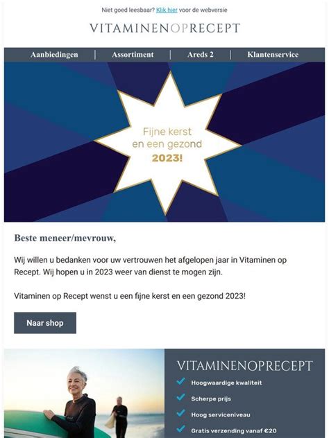 Vitaminenoprecept Wij Wensen U Fijne Feestdagen Milled